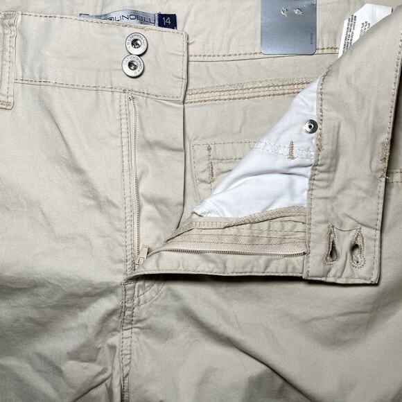 Bandolino Blu - Ivory Stretch Bermuda Shorts - Size 14 - Picture 3 of 12